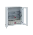 MBH - 65S2 horní skříňka boxová, 2-dveřová, prosklená, 770x654x440, korpus bílý, dvířka bílá